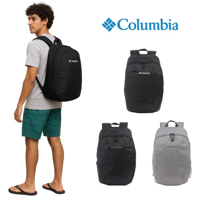 Columbia コロンビア PU8650 バックパック 25L オムニシールド THUNDER BRIDGE クロ グレー  バッグ アウトドア フェス 音楽イベント 旅行 お出かけ 買い物 レディース メンズ 男女兼用 プレゼント 贈り物 ブランド