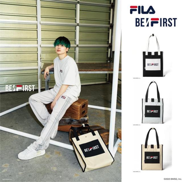 FILAｘBE:FIRST フィラ コラボ トートバッグ バッグ 81FL11 サブバッグ 通学 通勤 おしゃれ ビーファースト ビーファ BESTY ベスティ メンズ レディース ノベルティ付き 正規品 正規取扱店