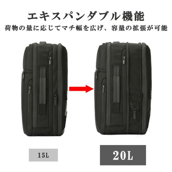 ace.GENE リュック 大容量 ガジェタブルCB2 ビジネスリュック 15-20L リュックサック 通勤 普段使い 男女兼用 ユニセックス ギフト プレゼント ブラック 20024_16