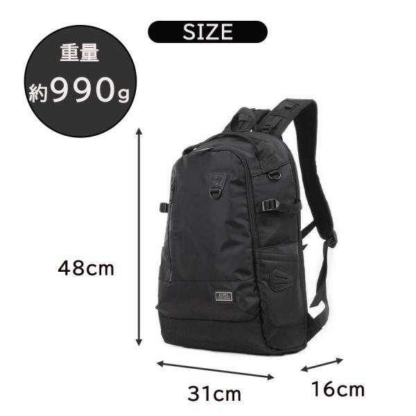 AVIREX ax2053 ソリッド デイパック リュック 大容量 鞄 カバン かばん バッグ 普段使い 使いやすい ミリタリー メンズ プレゼント ギフト ブラック 父の日_12