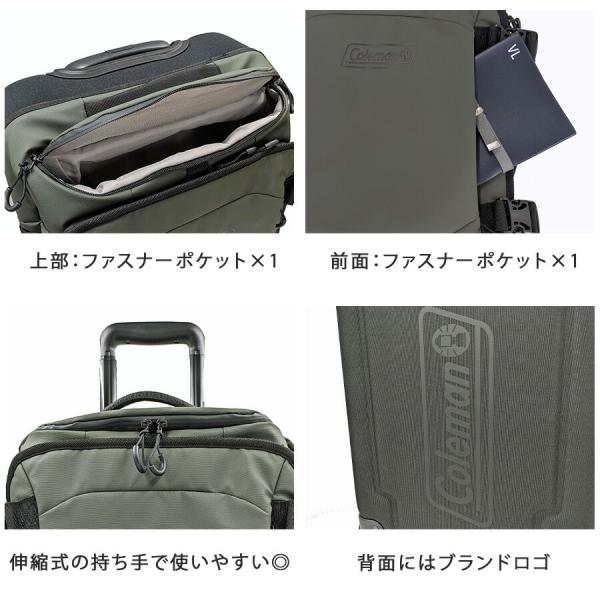 Coleman ボストンキャリー キャリーバッグ 40L 大容量 宿泊 旅行 使い