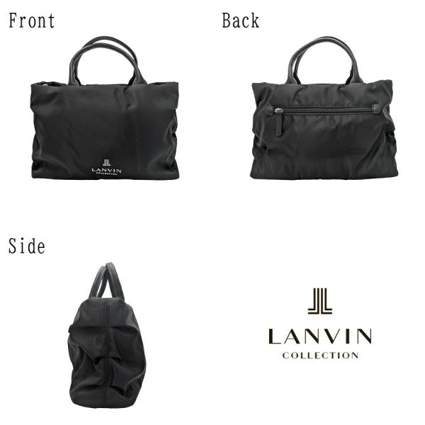 LANVIN プリエ 2wayトートバッグ 斜め掛け 手持ち 斜め掛けバッグ 普段使い 使いやすい レディース 母の日 敬老の日 ギフト プレゼント ブラック 61-6032_3