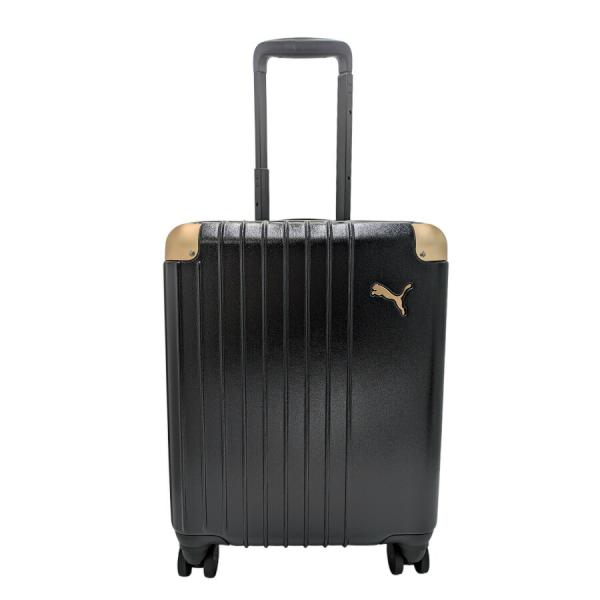 PUMA フライングシボ 拡張スーツケース 37-43L キャリーケース 大容量 旅行 出張 宿泊 ユニセックス メンズ レディース プレゼント ギフト ブラック 030905_1