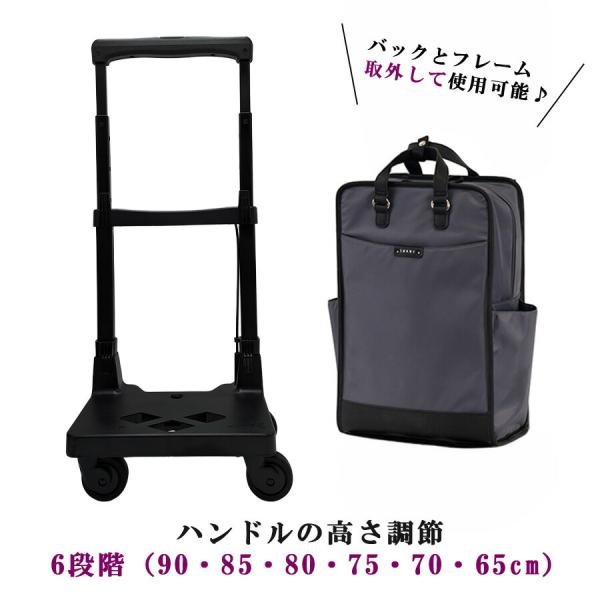 SWANY ベール ショッピングキャリー お買い物キャリー 普段使い 使いやすい スワニー レディース ギフト プレゼント 母の日 敬老の日 グレー d707l21_7