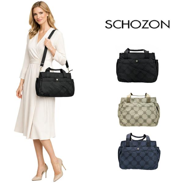 SCHOZON リエート トートショルダー 斜め掛け トート 日本製 普段使い 使いやすい ショゾン レディース ギフト プレゼント 母の日 敬老の日 ブラック 11-2015