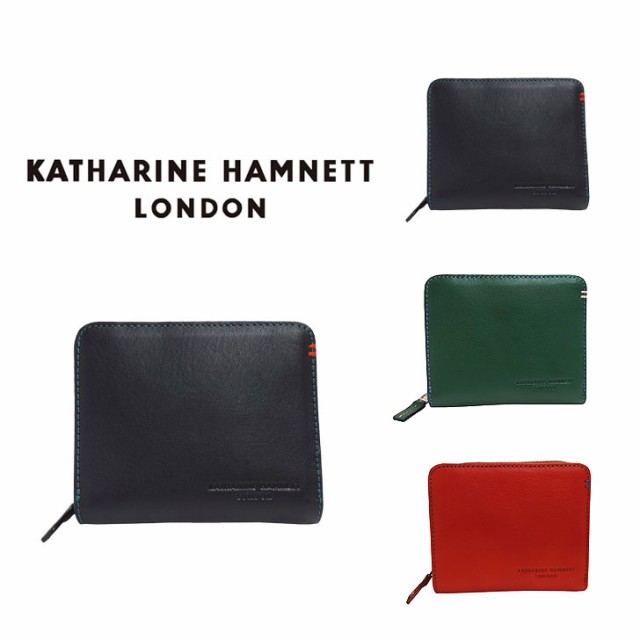 【SNSで話題のレザーケアクリームプレゼント中!】【KATHARINE HAMNETT LONDON】キャサリンハムネットロンドン MINERAL ミネラル 490-50702 本革 二つ折り財布 L字ファスナー ウォレット 札入れ 牛革 小銭入れ 人気 ブラック プレゼント 記念日 お祝い collonil コロニルの通販は