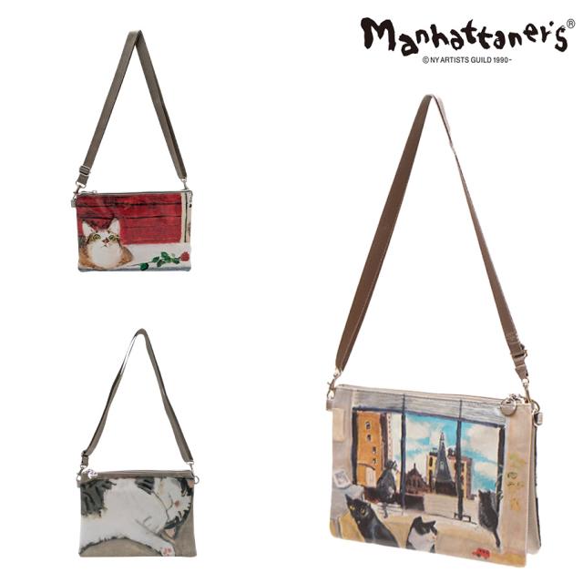 【Manhattaner’s】 マンハッタナーズ ラッキー ミニバッグ 71-2514 猫 久下貴史 くげ たかし  猫好き ギフト