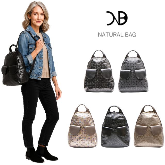 【当店オリジナルエコバッグプレゼント中！】【NATURALBAG】 ナチュラルバッグ NBリュック 6752 レディース 女性 大人 上品 日本製 軽量 超軽量 牛革 高級 おでかけ おしゃれ 人気 母の日 バッグ 鞄の通販は