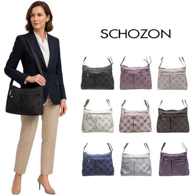 SCHOZON ショゾン 11-2002 リエート ショルダーバッグ トラベルバッグシリーズ ブラック 日本製 撥水加工 ギフト