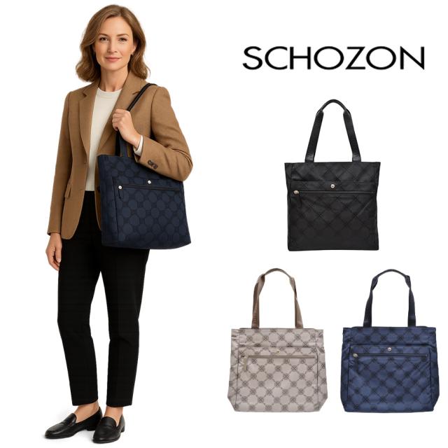 【SCHOZON】11-2008 リエート A4対応トートバッグ ショゾン 日本製 フォーマル 仕事用 おしゃれ かわいい シンプル スマート A4 対応 プレゼント ギフト 母の日 敬老の日 誕生日 ファスナー付き トート 肩掛け 手持ち 通勤 通学