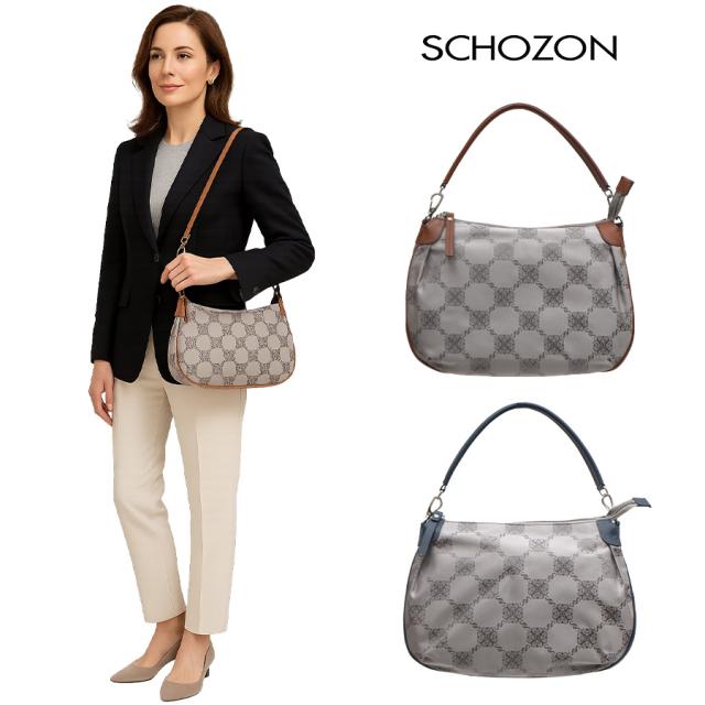 【SCHOZON】11-2150 レザリ 2ｗay ショルダーバッグ ショゾン 日本製 フォーマル 仕事用 おしゃれ かわいい シンプル スマート プレゼント ギフト 母の日 敬老の日 誕生日 ファスナー付き トート 肩掛け 手持ち ショルダー 斜め掛け 通勤 通学
