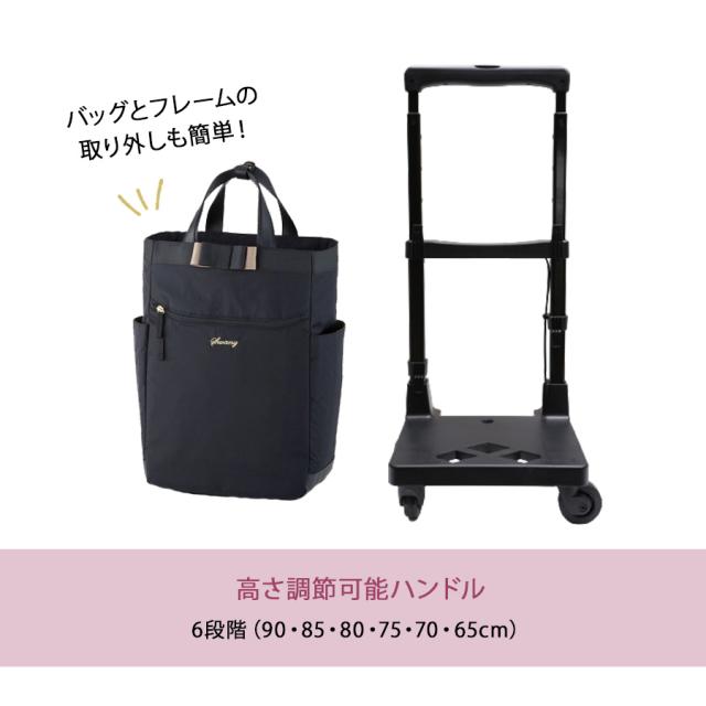 【ポイント10倍】SWANY スワニー ルバンドlll D640 L21 4輪ストッパー 75ミリダストガードキャスター 2way　ハンドバッグ　トートバッグ　キャリーバッグ　レディース　旅行　買い物　撥水　おしゃれ　大人　上品　便利　送料無料_7