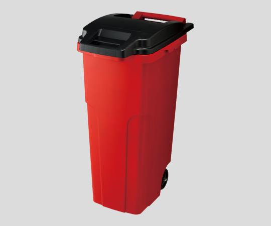 2-8633-02　キャスターペール７０Ｃ２・Ｒ（レッド）の通販は 11,523円
