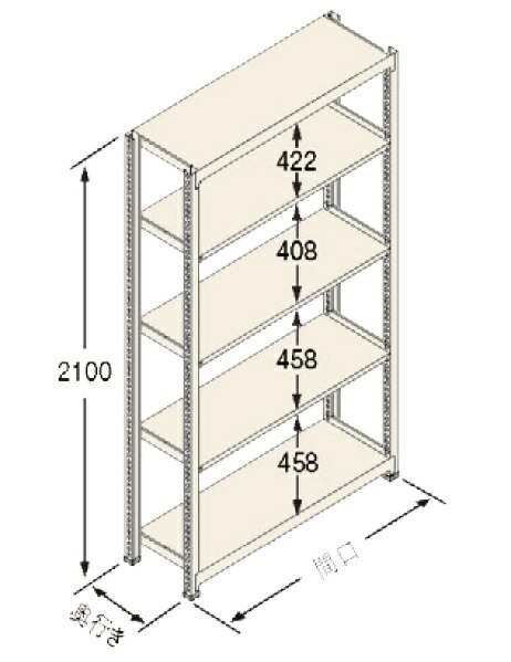 扶桑金属工業（株）　中量ラック　Cタイプ300KG　GSN-C2118C5Rの通販は 47,887円
