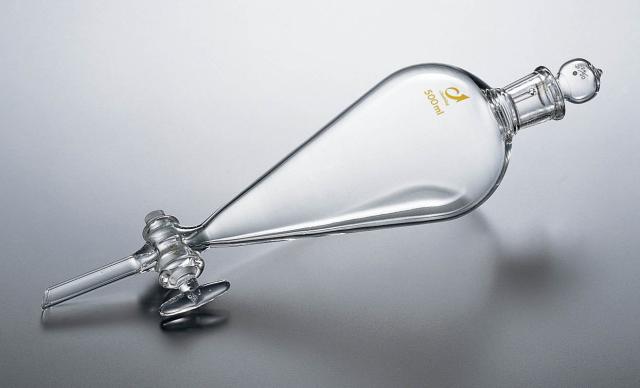 ケニス　スキーブ型分液ロート（透明摺合）　300mlの通販は 17,178円