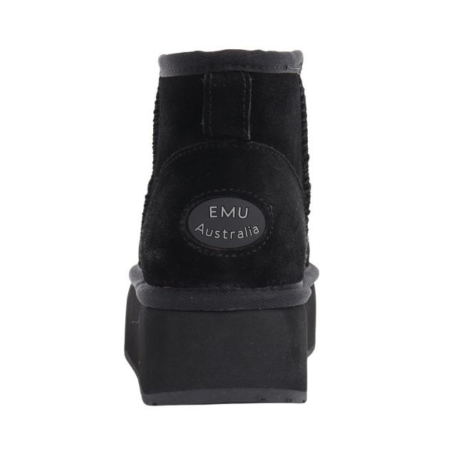 EMU プラットフォームマイクロウール シューズ Ｌブーツ W13159 BLKの通販は