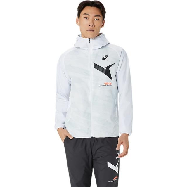 アシックス ＡＩＭ−ＴＲＧ裏トリコットグラ　フィックウィンドブレーカーフ トレーニングウエア ブレーカーシャツ 2031E729.100