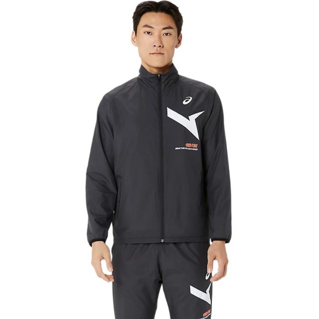 アシックス ＡＩＭ−ＴＲＧ裏トリコットウィ　ンドブレーカージャケット トレーニングウエア ブレーカーシャツ 2031E730.001