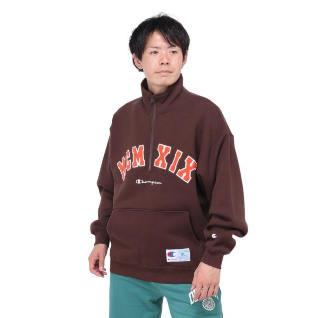 チャンピオン ＨＡＬＦ　ＺＩＰ　ＳＷＥＡＴＳ　ＨＩＲＴ スポーツカジュアル メンズカットソー C3-A019-870