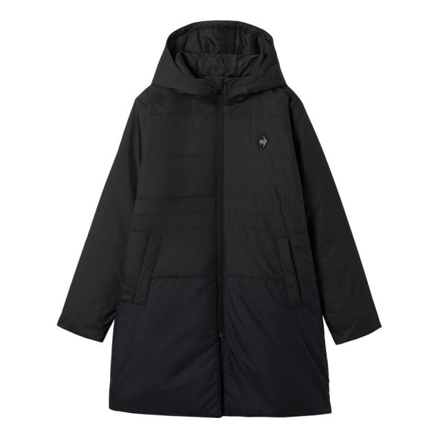 ルコック 中綿ロングコート トレーニングウエア Ｌボアコート LTFWB81L-BK00