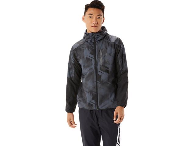 (アシックス）ASICS ＬＩＭＯ裏トリコットグラフィッ　クブレーカーフーディー トレーニングウエア ブレーカーシャツ 2031D588.001