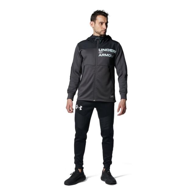 アンダーアーマー ＵＡ　ＡＲＭＯＵＲ　ＫＮＩＴ　　ＨＹＢＲＩＤ　ＦＺ トレーニングウエア スウェットパーカー 1381339-010_2