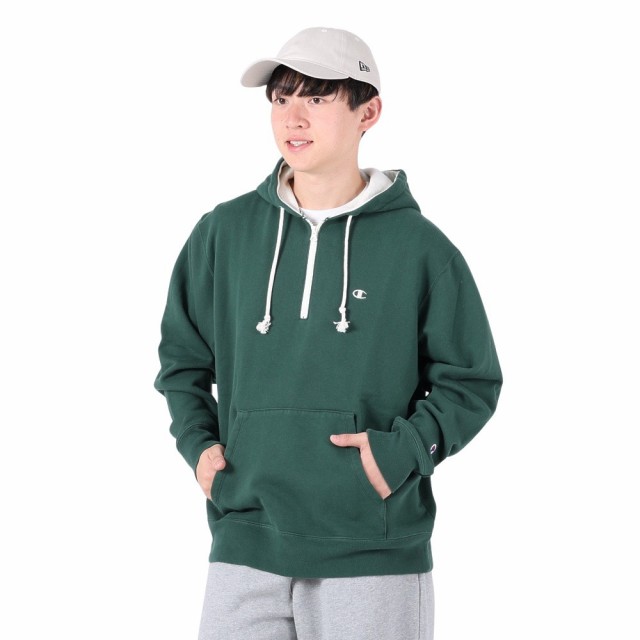 チャンピオン ＨＯＯＤＥＤ　ＨＡＬＦ　ＺＩＰ　ＳＷＥＡＴＳＨＩＲＴ スポーツカジュアル メンズカットソー C3-Y103-570