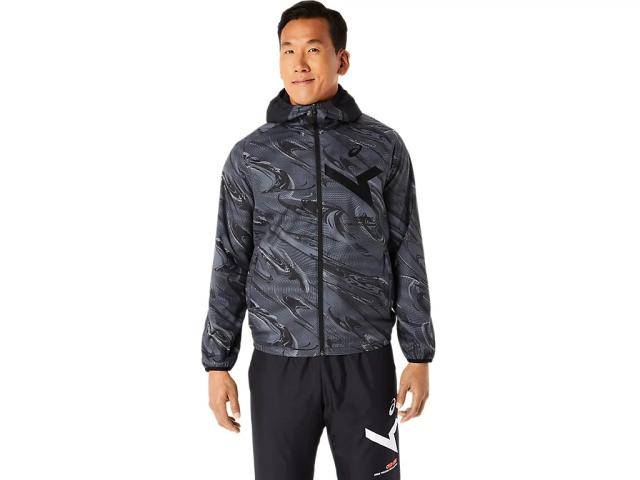 アシックス ＡＩＭグラフィック裏トリコット　フーディー トレーニングウエア ブレーカーシャツ 2031E270.001