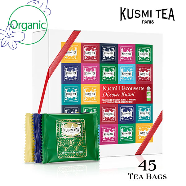クスミティー KUSMI TEA ギフトアソートメント　ティーバッグ　45枚入り DECOUV45EBIO ティーバッグ45個入り（9種類各5個） オーガニックティー