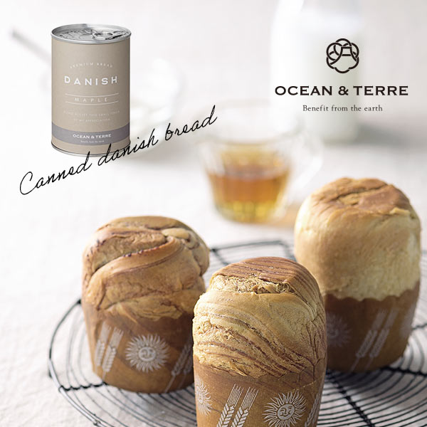 オーシャンテール 缶入りデニッシュパン メープル 1個 〈A589〉
