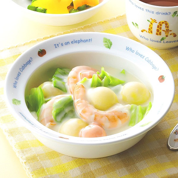 幼児セット 4点セット みんなでたべよっ！ ナルミ オーブン 電子レンジ 食洗機対応 〈40433-33139〉 astk_2