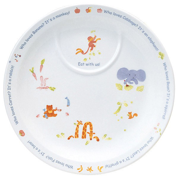 幼児セット 4点セット みんなでたべよっ！ ナルミ オーブン 電子レンジ 食洗機対応 〈40433-33139〉 astk_3
