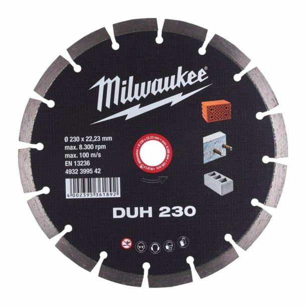 ミルウォーキー 4932399542 230mmダイヤモンドブレード (セグメント型) MILWAUKEE