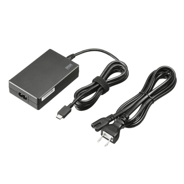 サンワサプライ ACA-PD94BK USB PD対応AC充電器(PD100W・TypeCケーブル一体型) SANWASUPPLY