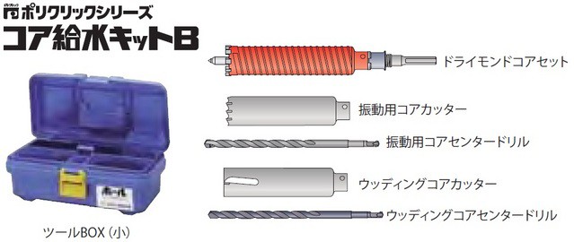 ミヤナガ ミヤナガ B29R コア給水キットB Φ29 SDSシャンク