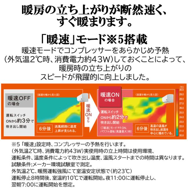 コロナ CSH-W2524R-W ルームエアコン 8畳用 リララ(ReLaLa) Wシリーズ 2024年モデル 日本製 100V ホワイト (CSH-W2523Rの後継品) CORONA_13