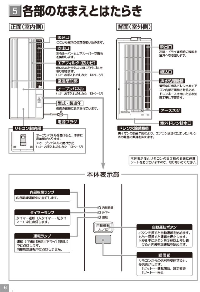 コロナ CW-1826R-W ウインドエアコンリララ(ReLaLa) 冷房専用 主に4.5〜7畳用 2026年モデル 日本製 100V シティホワイト クーラー (CW-1825R-Wの後継品) CORONA_11