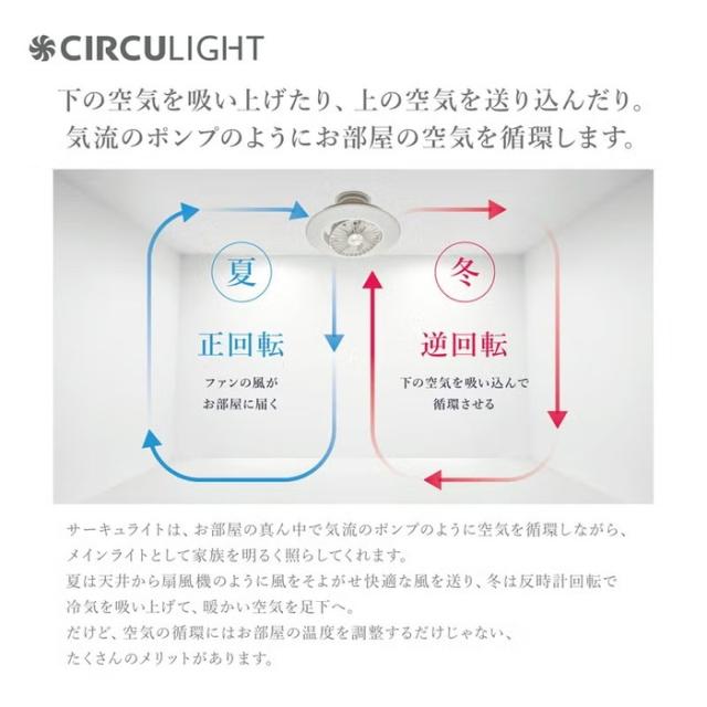 ドウシシャ DCC-SW06EC CIRCULIGHT サーキュライト EZシリーズ スイングモデル 6畳用 シーリングファンライト 調光調色 リモコン付 簡単取付 風の出る照明 DOSHISHA