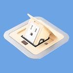 パナソニック DU1302W F型アップコン角型アース付 アイボリー Panasonicの通販は 6,613円