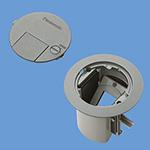 パナソニック DUM7002DH 住宅用フロアコンラウンド(二重床用) 弱電用ブランク1コ口取付枠付ダークグレー Panasonic
