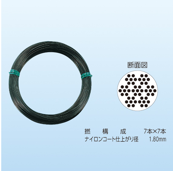 日晴金属 E-CY18-SUS パラボラキャッチャー コーティングワイヤー