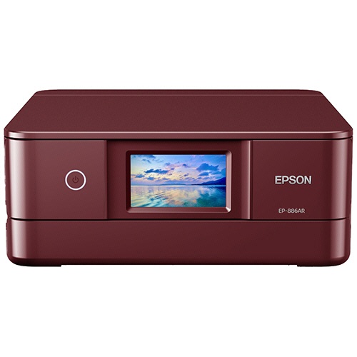 エプソン Colorio カラーインクジェット複合機 A4 レッド EP-884AR デンキチWeb ⁄ エプソン EPSON A4カラーインクジェット複合機 カラリオ