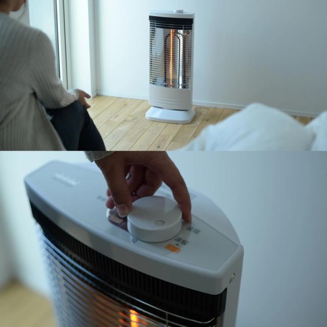 トヨトミ EWH-CS100P(W) 速暖赤外線カーボンヒーター ホワイト 速暖