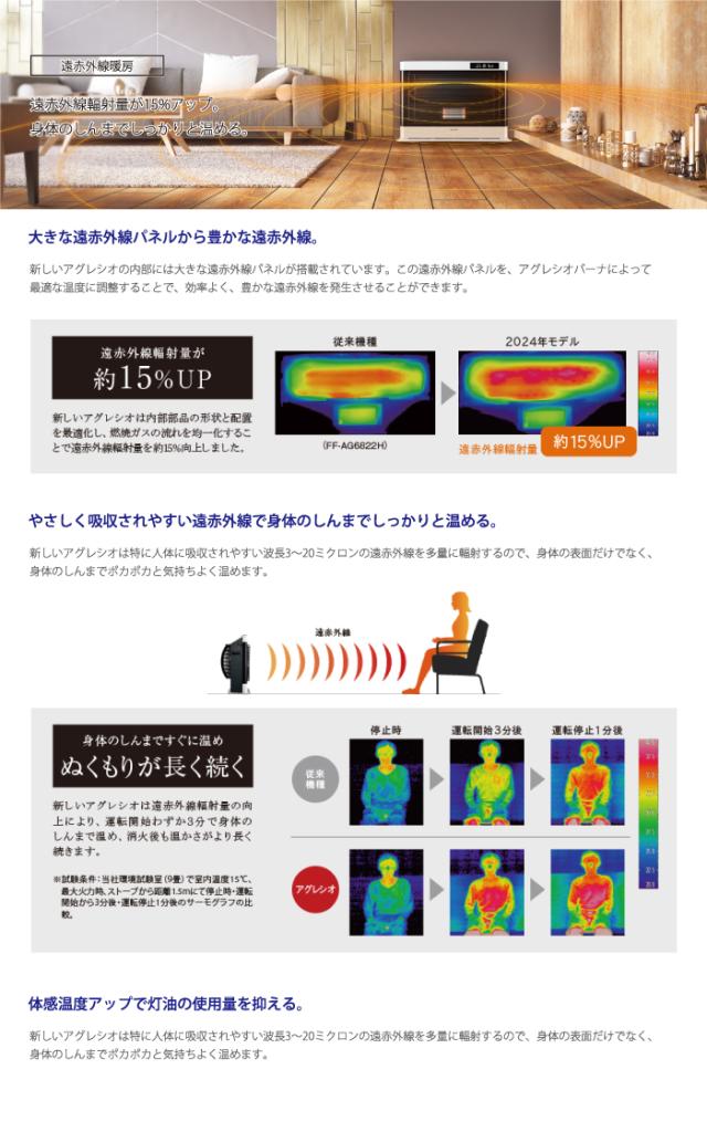 コロナ FF-AG6825H-W 寒冷地用大型ストーブ FF式輻射 アグレシオ