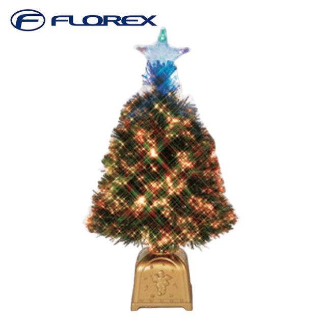 フローレックス FX-5601 60cmとっても光るグリーンヌードファイバーツリー クリスマスツリー Xmas イルミネーション FLOREX (代引不可)