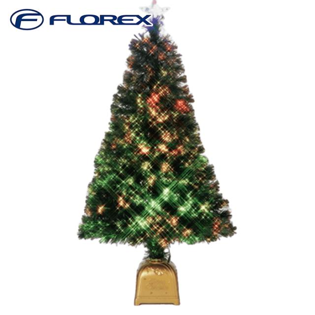 クリスマスツリー　120cm フローレックス FX-5603 120cmとっても光るグリーンヌードファイバー