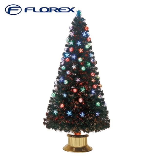 フローレックス FX-5616 210cmとっても光るレインボースターグリーンファイバーツリー クリスマスツリー Xmas イルミネーション FLOREX (代引不可)