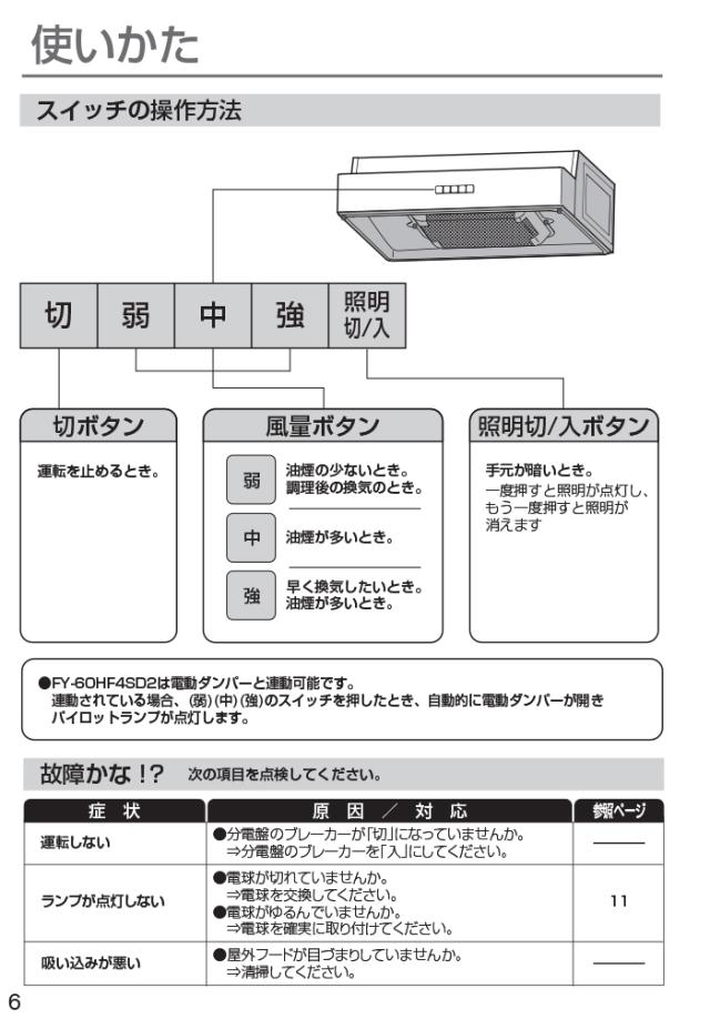 パナソニック FY-70HF4 浅形レンジフード ターボファン 70cm幅角ダクト接続形 局所換気専用 ホワイト 換気扇 レンジフード FY-70HF5の先代品 Panasonicの通販は - 住設と電材の洛電マート 通販サイト