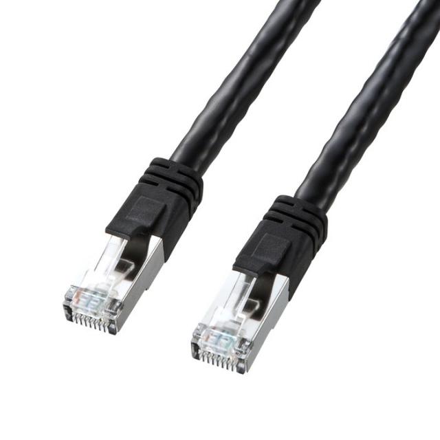 サンワサプライ KB-T6POE-15BK PoECAT6LANケーブル(15m)