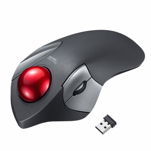 (送料無料) サンワサプライ MA-WTB182BK ワイヤレストラックボール（静音・5ボタン・人差し指/中指操作タイプ） SANWASUPPLYの通販は